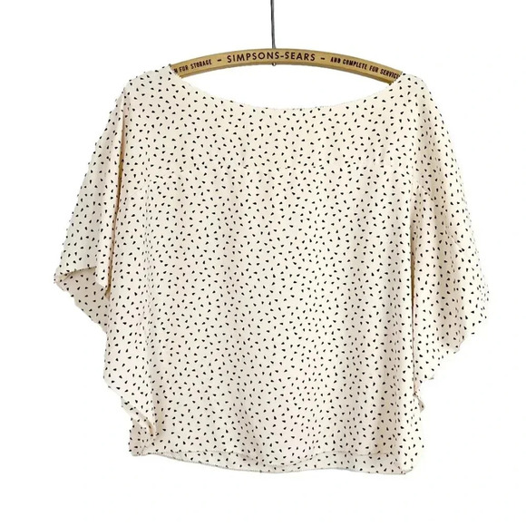 Rachel Roy Womens Small Short Sleeve Triangle Print Top  Blouse - Picture 1 of 4